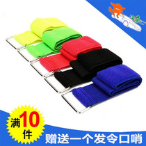 Pair of three foot games tie legs with duo movement tied legs with 2 people 3 foot child props trio team tie-foot strap