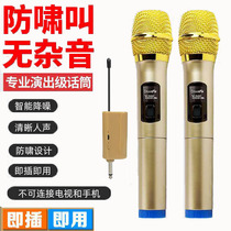 Universal one for two U-segment wireless microphone Home KTV singing outdoor stage audio universal handheld microphone