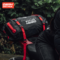 OSAH motorcycle reflective back seat bag Waterproof bucket bag Portable knight bag Motorcycle brigade riding tail bag luggage bag