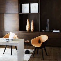 Italian Light Extravagant High-end Dining Chair Bedroom Makeup Chair Creative Designer Talks About Training Armrests Casual Book Chair