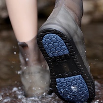 Shoe cover waterproof non-slip rain-proof shoe cover for men and women silicone thickened wear-resistant waterproof rain boots for students