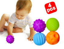 Clearance early education pinch ball baby touch ball massage ball attract ball newborn baby color recognition ball