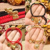 Vegetarian Tathai Thai Buddhas Dragon Ladys Hand Rope Bracelet Chongdi Bungling