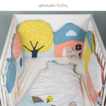 Excellent for baby crib bed circumference baby pure cotton surrounding stopover neonatal anticollision splicing bed for four seasons breathable