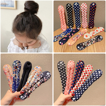 Meatball head plate hair device Lazy fluffy clip Little girl tie hair headdress Children bud hair circle dance hair ornament