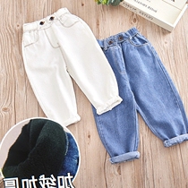 Spring and autumn casual leggings for boys and girls foreign-style pants 2022 new fashion Harlan jeans tide