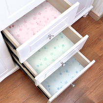 Cabinet drawer mat moisture-proof household wardrobe shoes cabinet kitchen stove oil-proof waterproof and dustproof antibacterial self-adhesive sticker