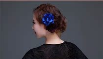 Spanish girl stage Big Red head flower Dance head flower Latin head flower Tango Flamenco child adult