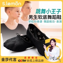 Black childrens dance shoes shape shoes boys soft soles special training shoes girls dance shoes ballet Chinese dance shoes