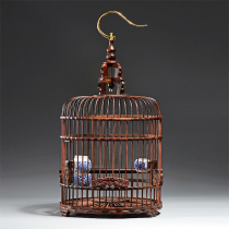 Laos Big Red Sour Bird Cage Daquan retro high-end high-end Starl thrush wooden mahogany high-end bird cage