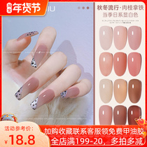 Color nail polish 2021 new color Net red cinnamon latte autumn and winter color durable nail shop special set