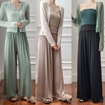 Straight loose dance wide leg pants practice clothes female body classical National modern dance costume dancing high waist pants