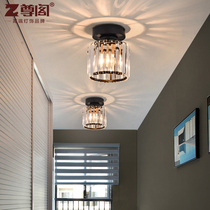 Zun Pavilion creative iron crystal ceiling lamp 1045 American light luxury aisle walking corridor lamp porch light entrance hall lamp
