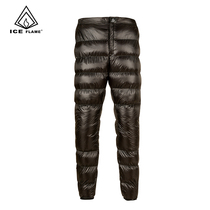 ICE flame 2019 new mens and womens down pants white goose down outdoor cold-proof and warm lightweight ul