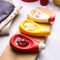 Export Japanese creative ceramic seasoning dish sauce dish original design soy sauce dish mustard dish