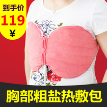 Breast heat pack Nursing chest physiotherapy bag Electric salt electric heating maternity pregnant women relieve milk knot dredge milk rise milk