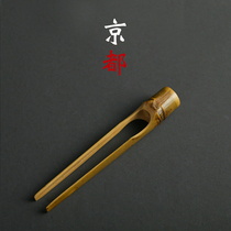 Tea clip bamboo tea ceremony accessories kung fu tea set natural bamboo six gentlemen teaspoon tea cup clip large clip
