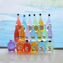 Simulation three-dimensional wine bottle beverage bottle diy creative food mobile phone shell jewelry accessories night light food play ornaments