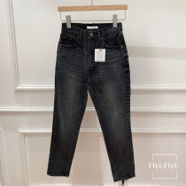 Fidelity pure original M home 2021 early autumn new high waist straight tube retro polished edged jeans-5090