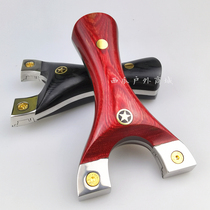 Titanium alloy Huai support clip slingshot gray owl G10 fast Press free tie outdoor actual combat flat leather flying Tiger bow fast hand bow