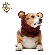 Cat Dog Knitted Hats American zoosnoods Headgear Headdress Autumn Winter New Year Decoration Teddy