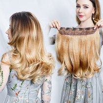 Wig film long hair long curly hair big wave Net red cute one piece no trace natural fluffy realistic hair clip