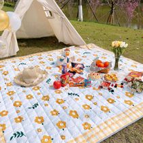 Fart mother outdoor picnic mat spring outing autumn outing seaside vacation mat beach waterproof moisture-proof Oxford mat