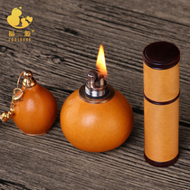 Wenplay gourd lighter pendant jewelry pipe boutique small handlebar play decoration crafts natural opening inlay