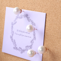 Pearl Drawing Nails Trim Cork Hair Felt Message Photo Wall Press Stud Nail-head nail INS Creative Tnails