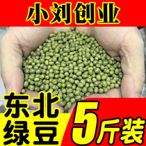Northeast mung beans 5kg fresh grains stupid mung bean porridge soup farmhouse self-planting bulk sprouting high-quality new goods
