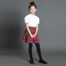 (Golden Apple Longnan Primary School)1 white short-sleeved shirt for girls in summer