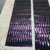 Color water wafer rectangular crystal screen color decorative background wall stickers