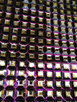 Water wafer double layer square crystal screen color splicing decoration background wall stickers