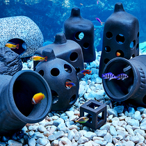 Fish tank pottery jar to avoid the House landscape stone shrimp House shrimp nest shrimp porcelain jar three lakes cichlid escape hole breeding pot water grass