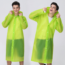 Outdoor mens thickened raincoat Fishing portable extra large size adult long full body mountaineering outdoor hiking raincoat