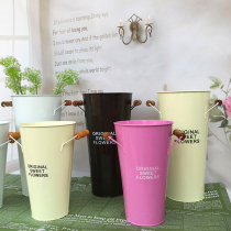 Dry Flowers Flowers Flower Arrangement Bucket Flowers Iron Bucket Awakening Buckets Fields American Flowers Buckets Flower Pots Floral Flower Shop Home Residence Ornaments