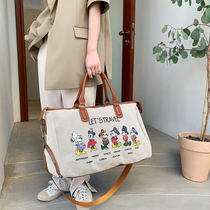 Short travel bag Women light large capacity Canvas Handbag pregnant woman to be produced a bag for a small luggage bag