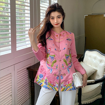 New Chinese improved slim costume cheongsam top young small cotton-padded jacket spring festival clothes womens clothing tide in autumn and winter