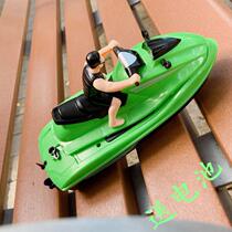 Children's water toys remote control boat motorcycle speedboat non-rechargeable water spray waterproof bath baby toys