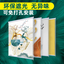 Roller blinds non-perforated installation toilet waterproof bathroom toilet window blocking curtain kitchen oil-proof blackout curtain