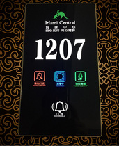 Hotel electronic door number touch doorbell switch panel hotel door display door number KTV house number