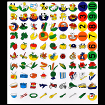Kindergarten small animal stickers Sticker Paintings Digital Sticky Stickers Children Reward Cartoon Praise 10 sheets