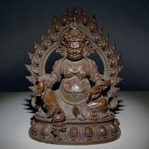 Antique Miscellaneous Old Things Do Not Move Ming Wang Huang Caiqiu Buddha Statue of Antique Antique Collection of Antique Antique