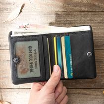 New leather ultra-thin mini small wallet personality multi-function coin purse men and women simple and small casual money wallet