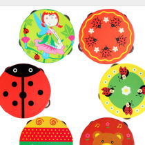 Hand-held tambourine wooden hand bell infant educational toys kindergarten early education to cultivate children music instruments