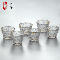 Japanese-style Phnom Penh guest cup glass Household small teacup 6 Kung Fu tea set Hat cup Jianzhan Liuli