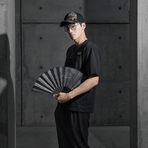  Rate the coast of earth folding fan Paper fan NetEase game impression official peripheral
