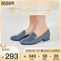 ORiental TRaffic Japan authorized R-1013 Japanese metal horse collar buckle fashion PU patent leather rain shoes women