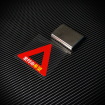 Card temple car stickers Suitable for motorcycle electric car reflective stickers Personality safety warning triangle stickers Rear mud