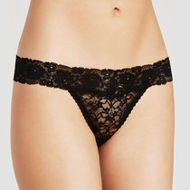Large size sexy underwear lace transparent thong 200 Jin perspective T pants fat mm hot passion teasing